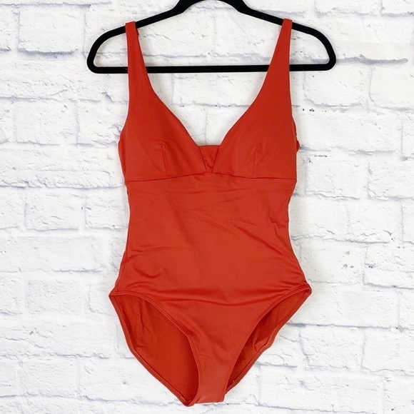 Andie Tahiti chili pepper red one piece swimsuit medium - Picture 4 of 8